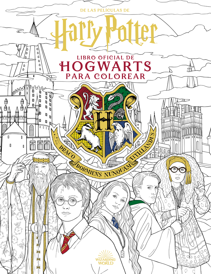 Harry Potter El Libro Oficial De Hogwarts Para Colorear