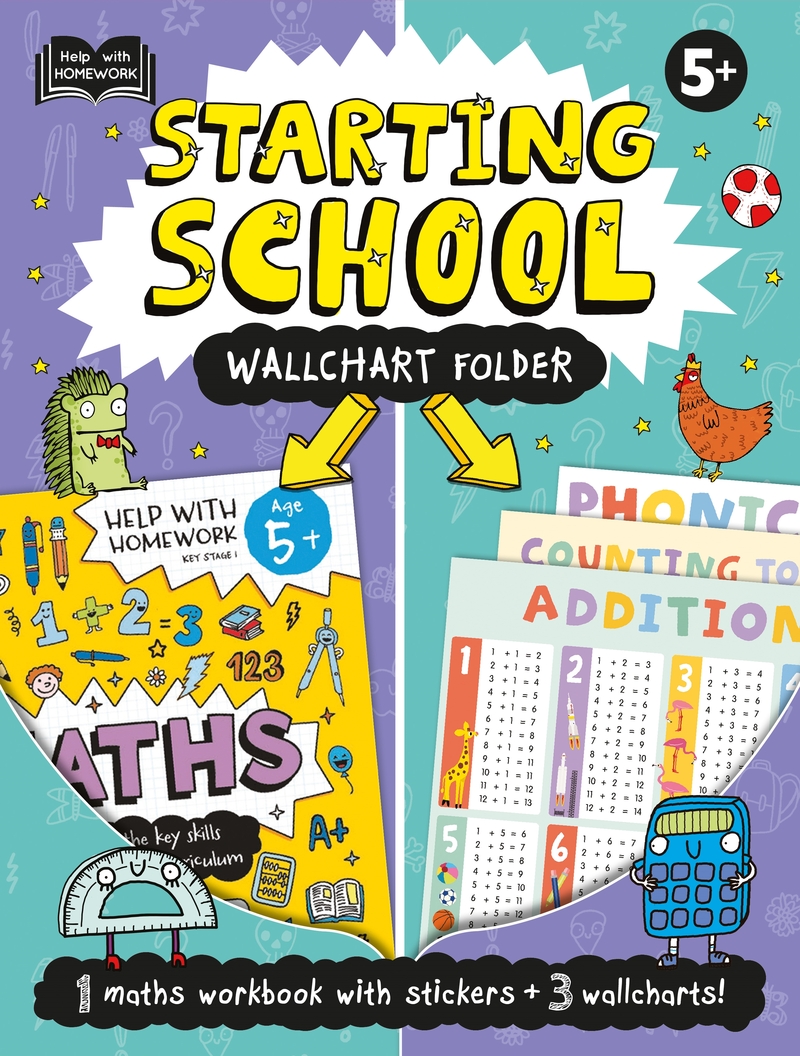 Help With Homework: 5+ Starting School Wallchart Folder: portada