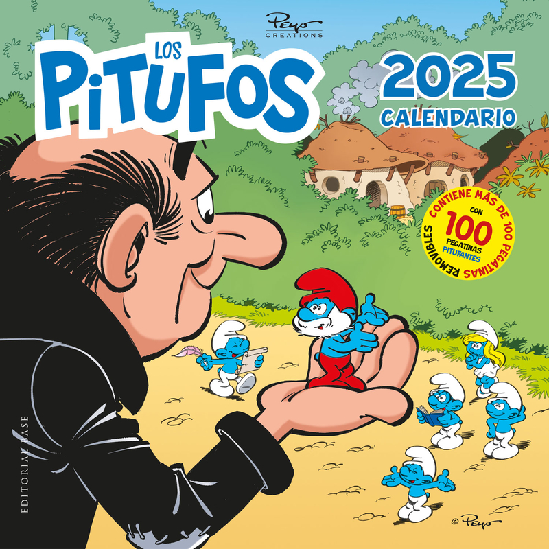 CALENDARIO LOS PITUFOS 2025: portada