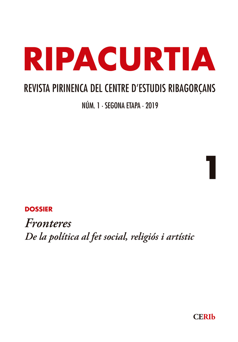 Ripacurtia 1. Revista del Centre d'Estudis Ribagorans: portada