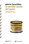 El sentido social del gusto: portada