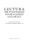 Lectura de cenizas: portada