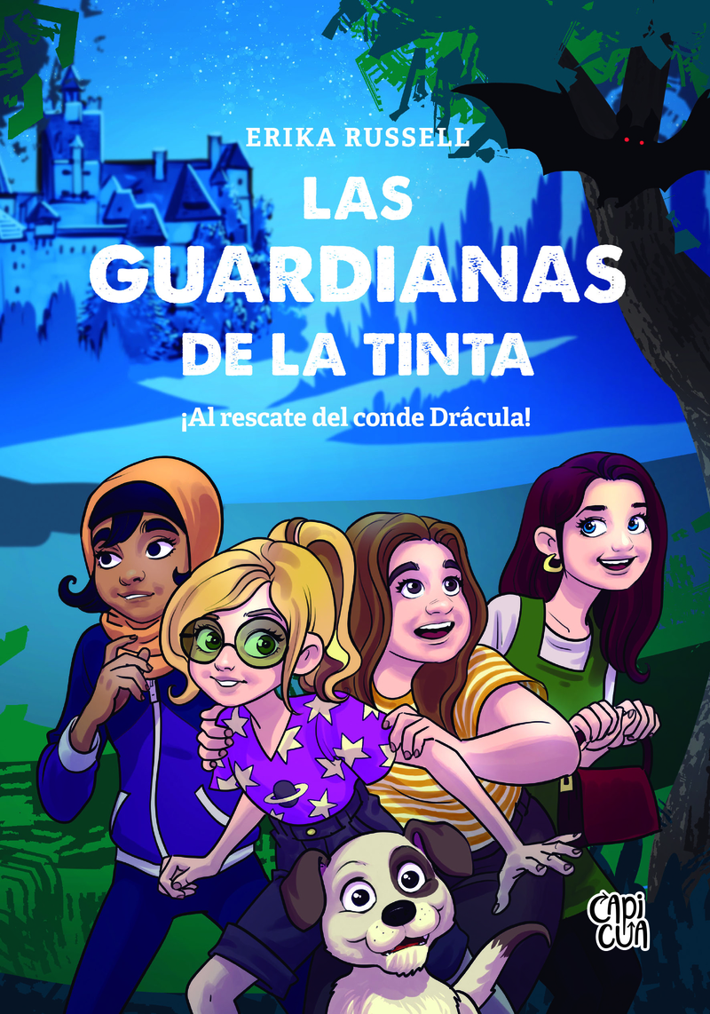 Las guardianas de la tinta Al rescate del conde Drcula!: portada