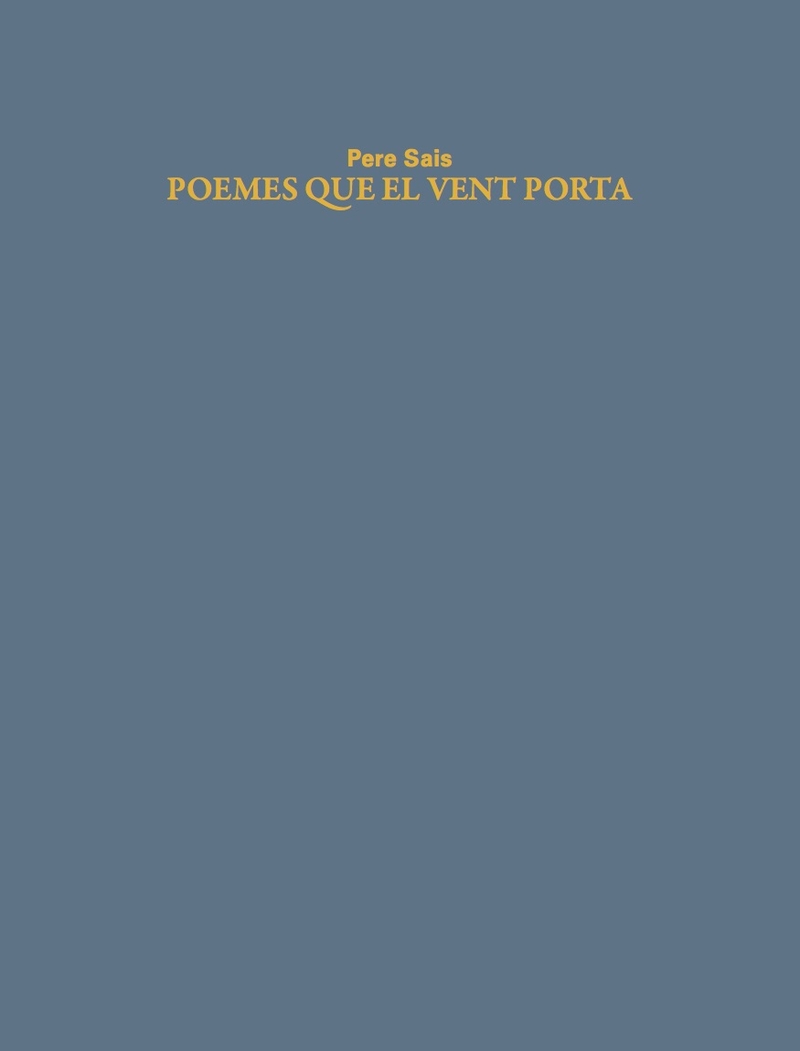 Poemes que el vent porta: portada