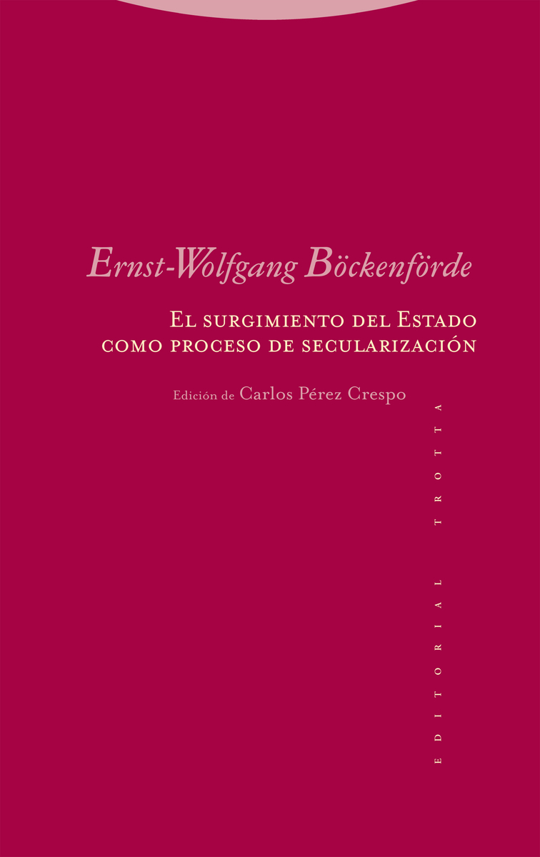 El surgimiento del Estado como proceso de secularizacin: portada