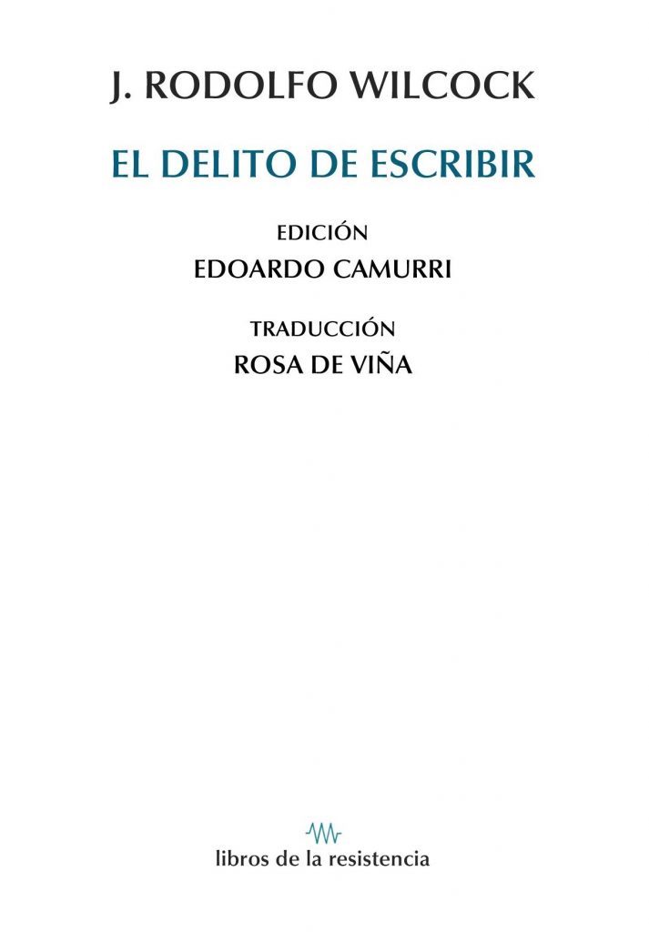 DELITO DE ESCRIBIR, EL: portada