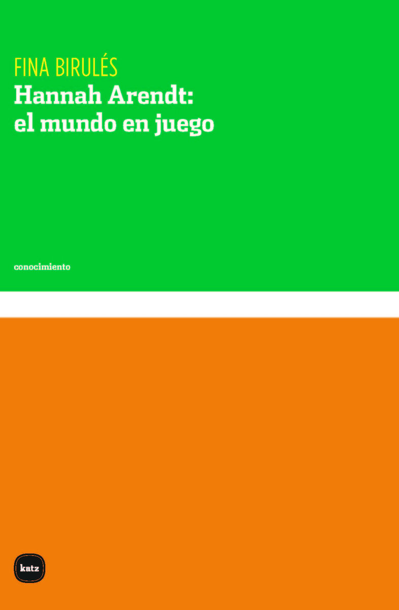 Hannah Arendt: el mundo en juego: portada