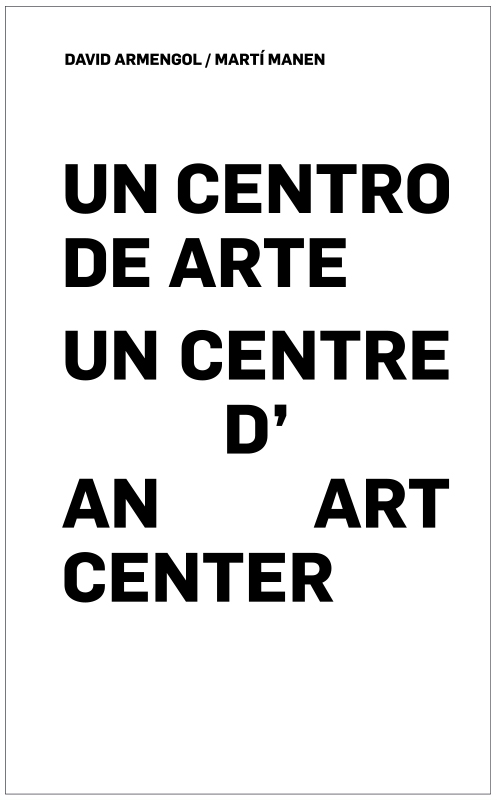 UN CENTRO DE ARTE: portada