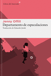 DEPARTAMENTO DE ESPECULACIONES (5ª ED): portada