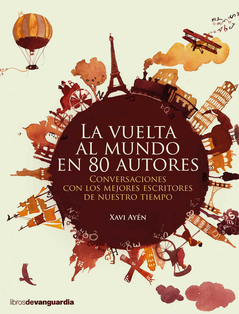 LA VUELTA AL MUNDO EN 80 AUTORES: portada