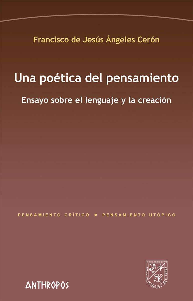 Una potica del pensamiento: portada