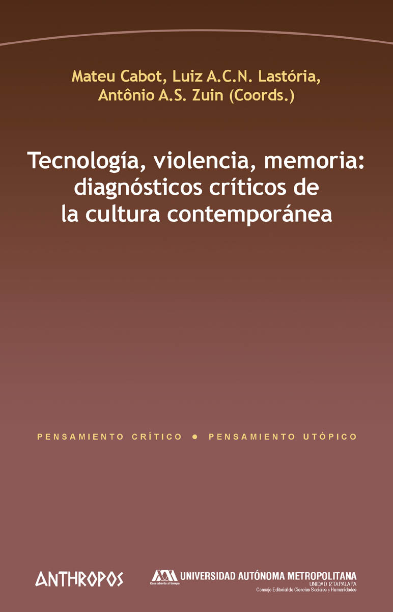 TECNOLOGA, VIOLENCIA, MEMORIA: portada