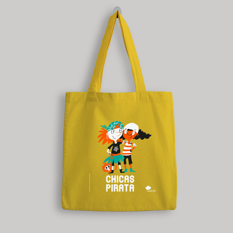 Bolsa de tela 'Chicas Pirata' - color amarillo: portada