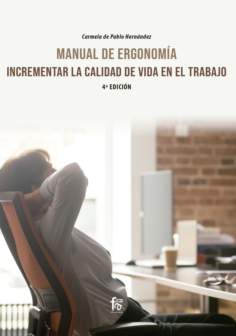 MANUAL DE ERGONOMA: INCREMENTAR LA CALIDAD  DE VIDA: portada