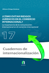 ¿CÓMO EVITAR RIESGOS JURÍDICOS EN EL COMERCIO INTERNACIONAL?: portada