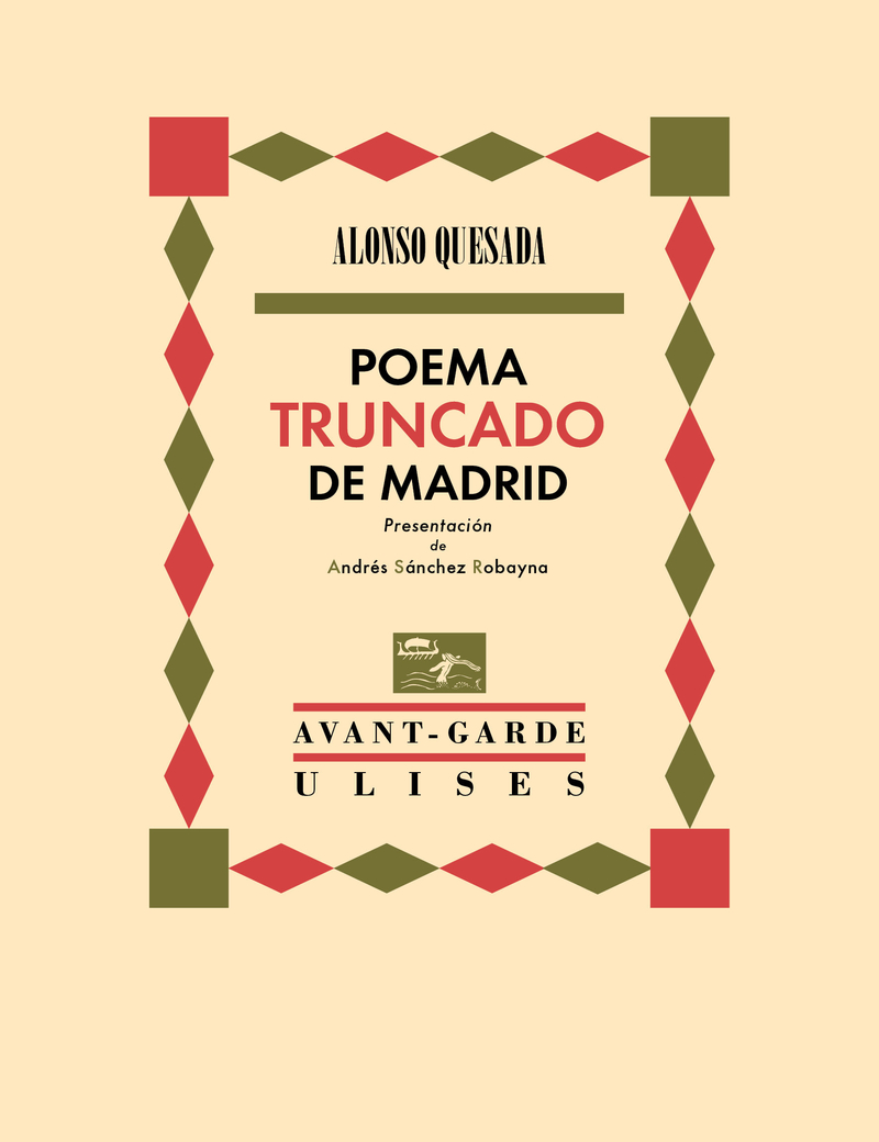 Poema truncado de Madrid: portada