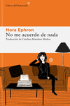 NO ME ACUERDO DE NADA (9ªED): portada