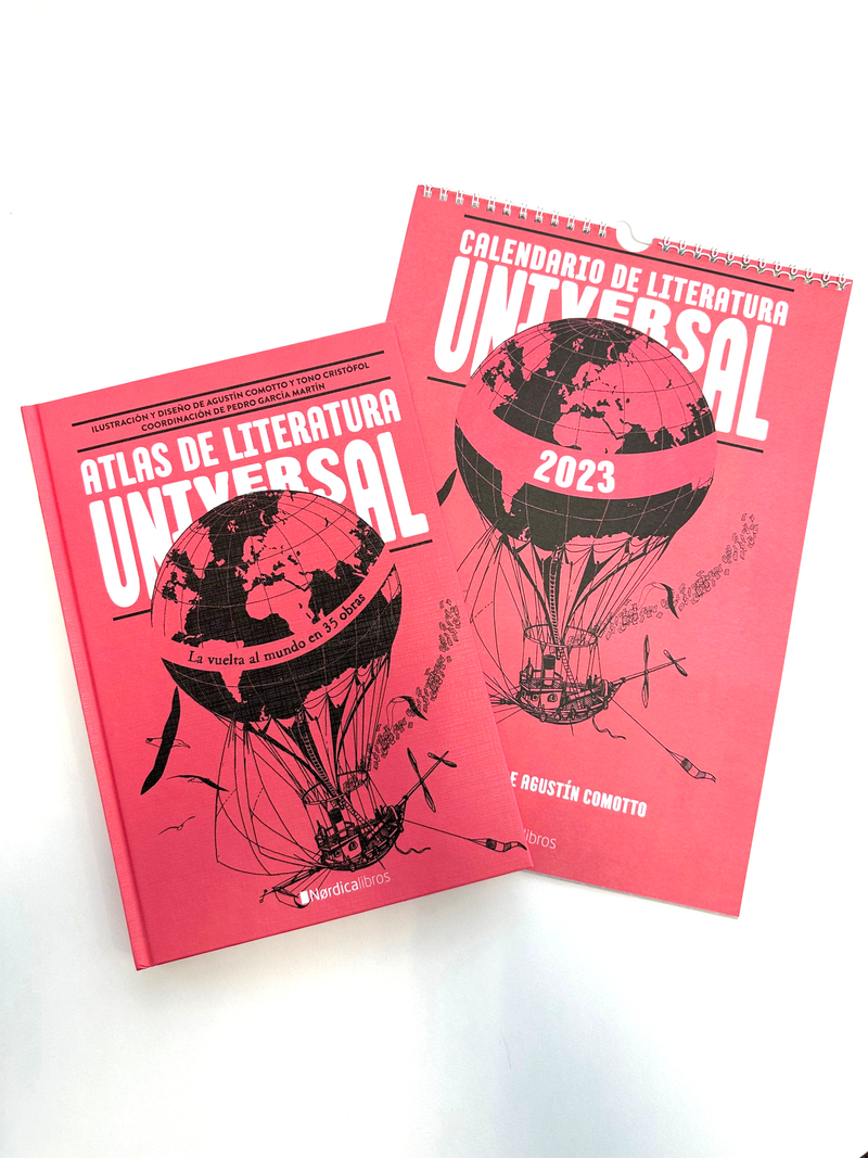 Pack Atlas de literatura universal + calendario 2023: portada