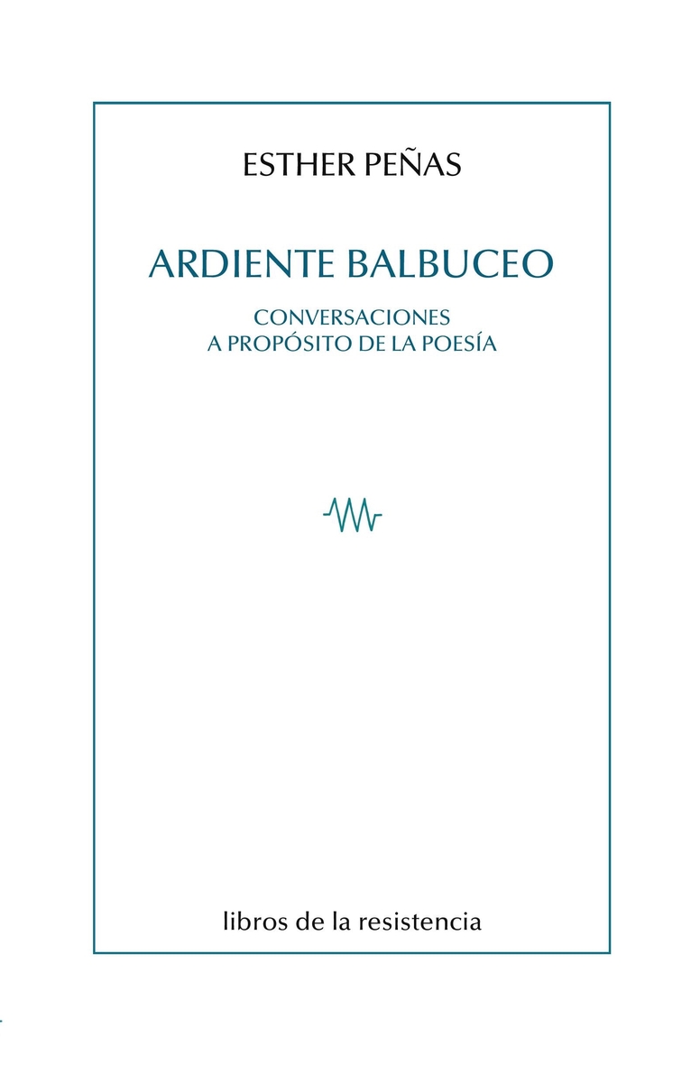 Ardiente balbuceo: portada