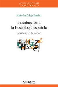 INTRODUCCION A LA FRASEOLOGIA ESPAOLA: portada