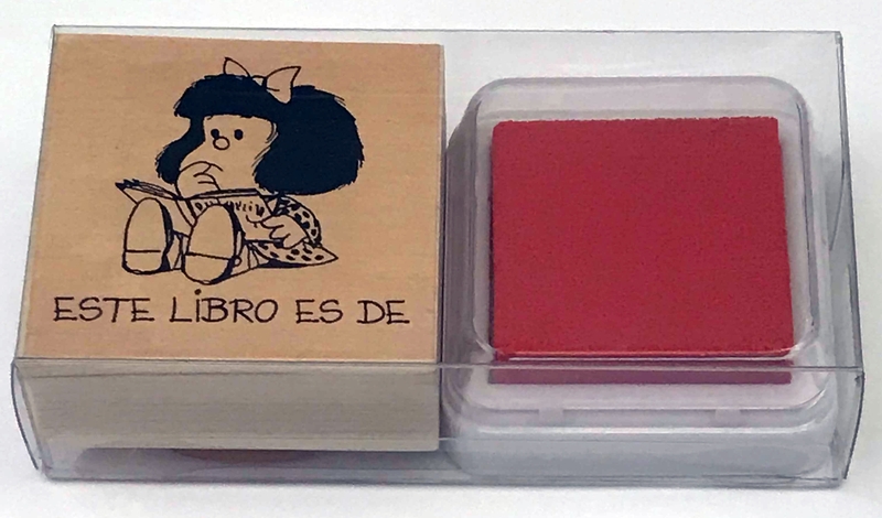 Sello ex-libris. Mafalda: portada