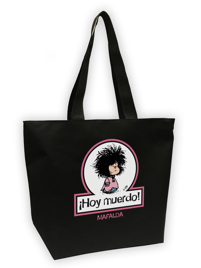 Bolsa Mega shopper Mafalda. Hoy muerdo: portada