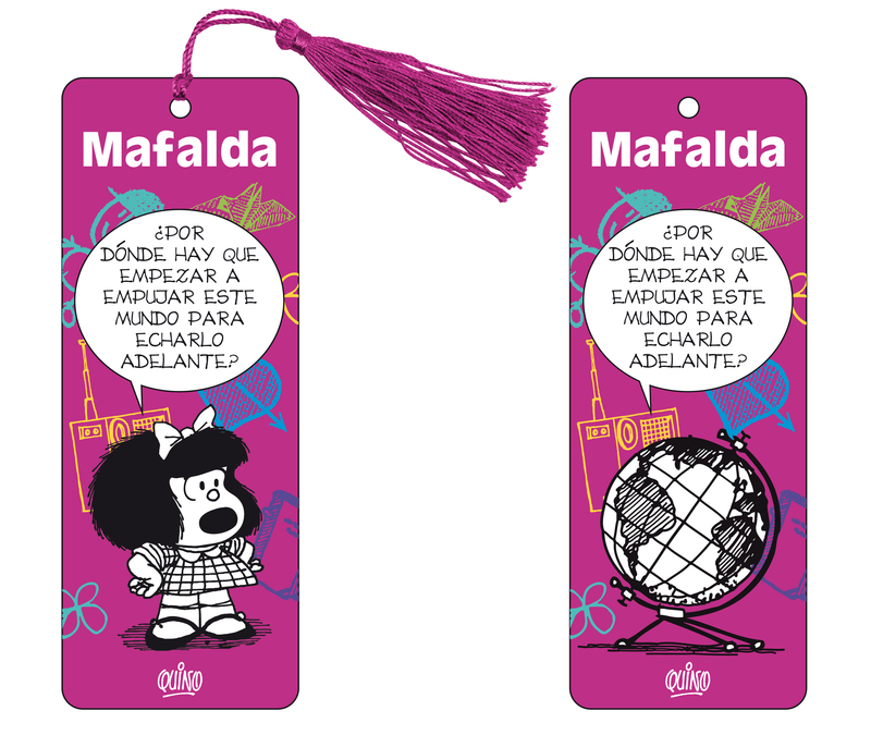 Marcapginas 3D Mafalda (violeta): portada