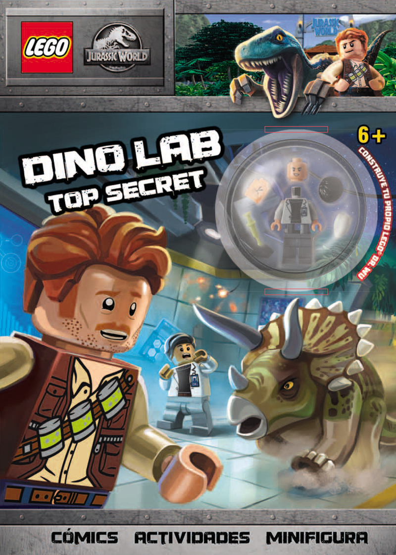 LEGO Jurassic World. Dino lab top secret: portada