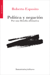 POLÍTICA Y NEGACIÓN: portada