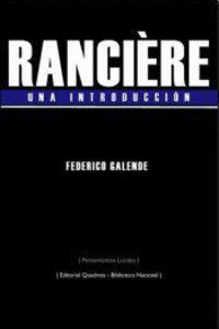 RANCIÈRE. Una introducción: portada