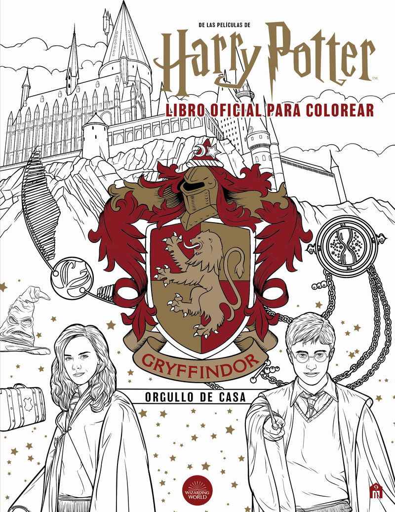 Harry Potter. El libro oficial de Gryffindor para colorear: portada