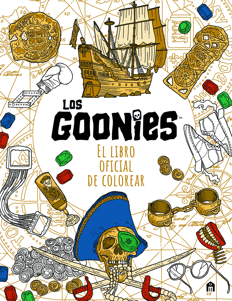 LOS GOONIES. EL LIBRO OFICIAL DE COLOREAR: portada