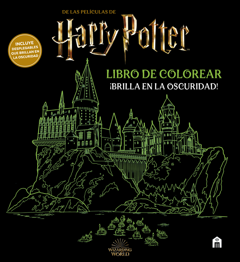 Harry Potter. Libro de colorear. Brilla en la oscuridad!: portada