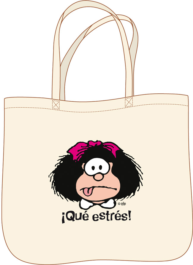 Bolsa Mafalda. Tote bag QU ESTRS!: portada