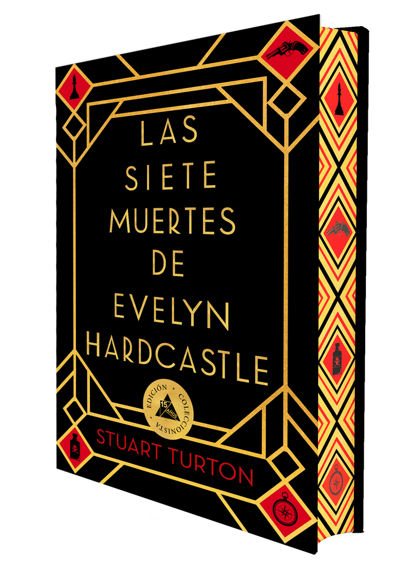 Las siete muertes de Evelyn Hardcastle (cantos pintados): portada