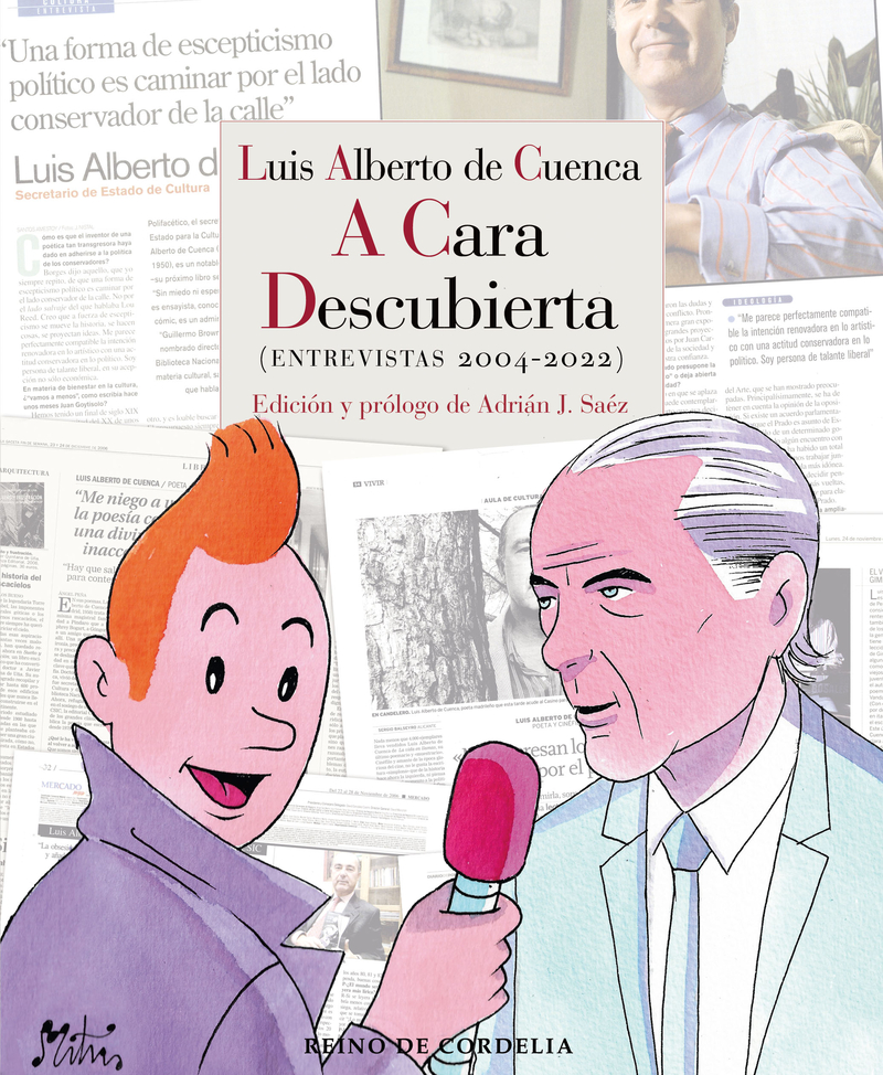 LUIS ALBERTO DE CUENCA A CARA DESCUBIERTA: portada