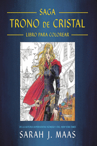 Trono de cristal: Libro para colorear: portada